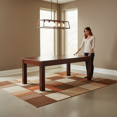 Table Table à manger Table en bois Table de conférence XXL Table extensible 100x200cm Extensible 200x440cm