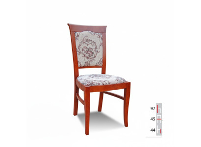 Chaise de salle à manger en bois massif CHAISE DE DESIGNER Cuir CLASSIQUE DEKO Chaise bois