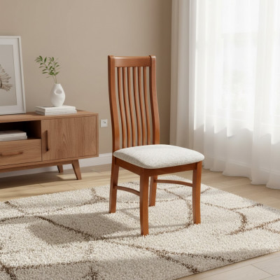Chaise en bois massif Chaise de salle à manger Chaise design Chaise en cuir Chaises décoratives