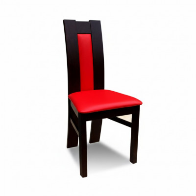 Chaise en bois massif Chaise en bois DESIGNER ROUGE Chaise de salle à manger CHAISE CLASSIQUE Décorative