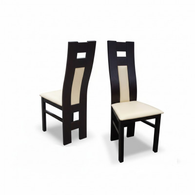 Chaise de salle à manger blanche en bois massif Chaise de designer Décor moderne CHAISE À MANGER MODERNE en bois massif