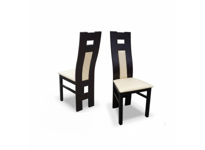 Chaise de salle à manger blanche en bois massif Chaise de designer Décor moderne CHAISE À MANGER MODERNE en bois massif