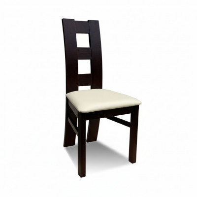 Bois massif Blanc Noir Bois Chaise DESIGNER Salle à manger CHAISE MODERNE Décorative