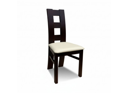 Bois massif Blanc Noir Bois Chaise DESIGNER Salle à manger CHAISE MODERNE Décorative