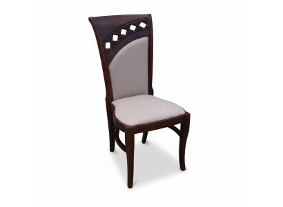 Bois massif Bois Tissu Chaise MODERN DESIGNER Salle à manger CHAISE Décor de cuisine