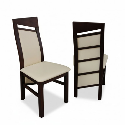 Bois massif Chaise en bois MODERNE Blanc CHAISE DE SALON DESIGN CUISINE Décorative