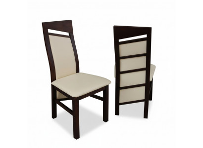 Bois massif Chaise en bois MODERNE Blanc CHAISE DE SALON DESIGN CUISINE Décorative