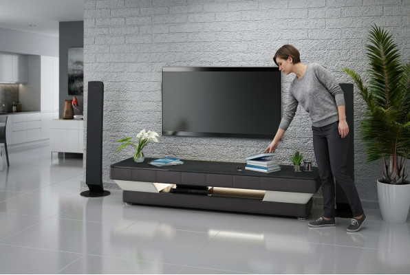 TV-cabinet: Meuble TV TV Sideboard: Bahut TV Leather Glass Table: Table en verre et cuir Television Wardrobe: Armoire pour télévision Table Lowboard: Table basse