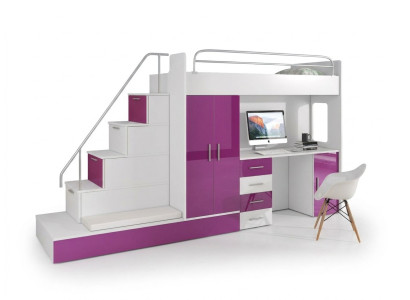 Lit superposé Lit superposes Chambre d'adolescent Lit Armoire Armoire Bureau