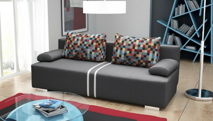 Canapé-lit 3 places avec fonction de couchage, sommier et canapé pliable - canapé design