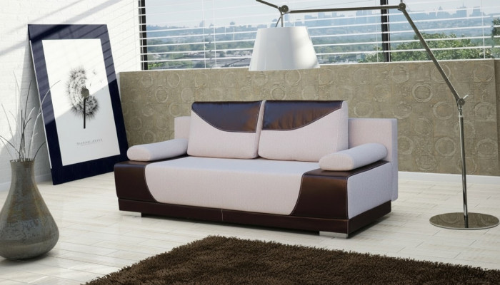 Canapé-lit pliant convertible 3 places fonction couchage + canapé-lit design de base lit