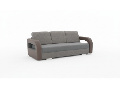 Canapé convertible, canapé pliant 3 places avec fonction de couchage + sommier de lit, design de canapé.