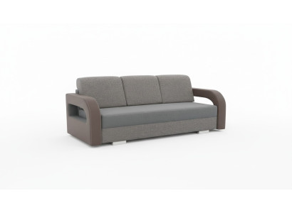 Canapé convertible, canapé pliant 3 places avec fonction de couchage + sommier de lit, design de canapé.