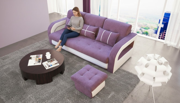 Canapé-lit canapé pliant 3 places avec fonction de couchage + sommier de lit canapé sofa convertible.