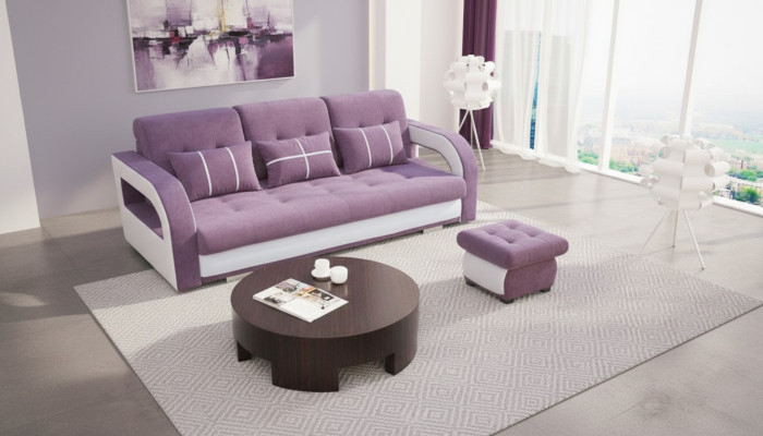 Canapé-lit canapé pliant 3 places avec fonction de couchage + sommier de lit canapé sofa convertible.