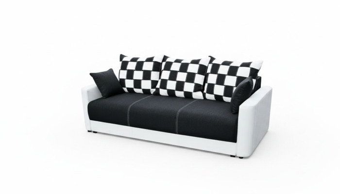 Canapé-lit 3 places avec fonction de couchage et sommier - Canapé pliant confortable