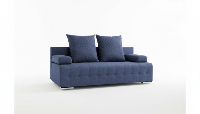 Canapé Chesterfield en cuir designer avec siège textile rembourré suite design