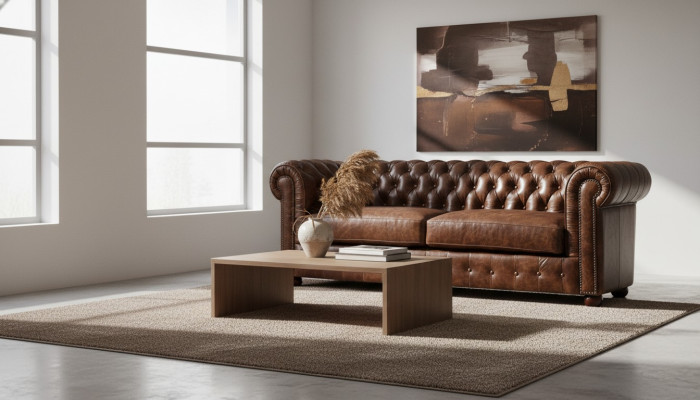 Canapé Chesterfield Sofa Coussin 3 places Ensemble en cuir tissu Canapés Neuf