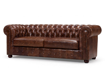 Canapé Chesterfield Sofa Coussin 3 places Ensemble en cuir tissu Canapés Neuf