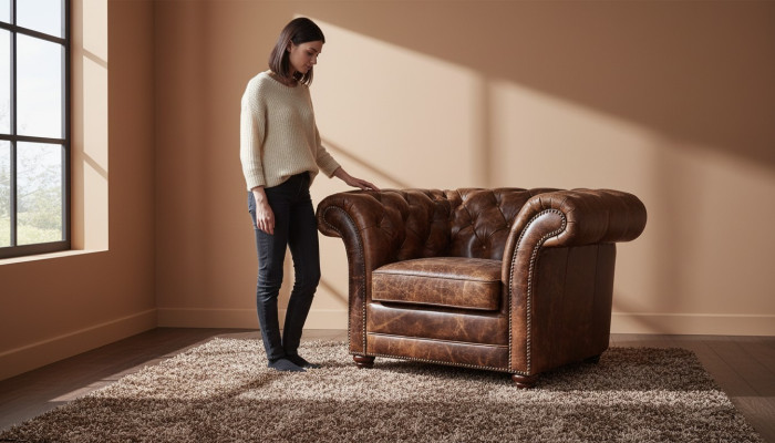 Canapé Chesterfield Canapé Rembourrage 1 Fauteuil Canapés Design Rembourrage Cuir neuf