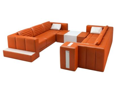 Design élégant moderne Canapés de salon Meubles rembourrés Forme en U pour votre maison