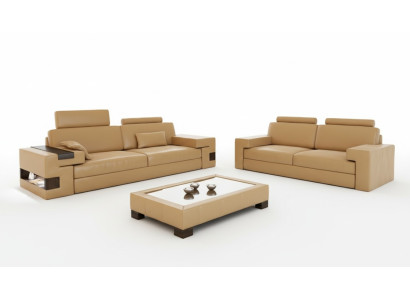 Ensemble de canapé en cuir 3+2+1 Siège Canapé Tissu Suite Set Nassau B