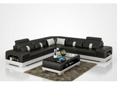 Designer Living Landschaft Ecksofa Sofa Couch Big L-Form XXL Sitz Suite Sandberg
