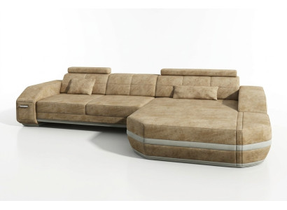 Canapé d'angle Canapé Couch Tapisserie Design Paysage vivant Design Suite d'angle
