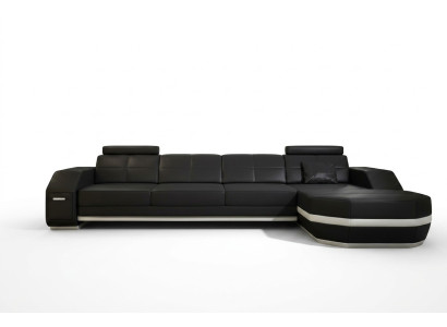 Canapé d'angle en cuir PH300B pour coin salon