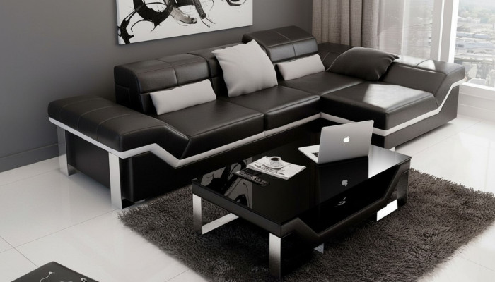 Canapé en cuir canapé canapé canapé canapé coin suite de canapé décor design moderne