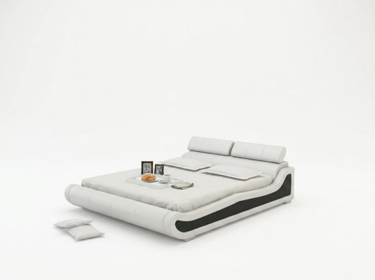 Design de lit en cuir de luxe Lits Rembourrage Double Mariage Moderne 140/160/180 cm