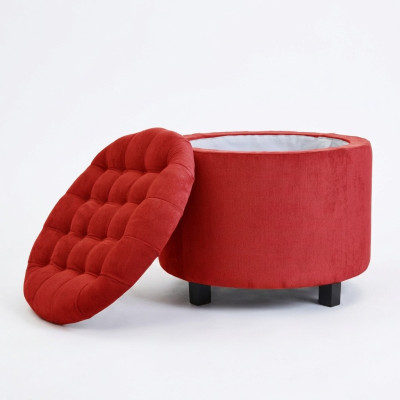 Tabouret repose-pieds ottoman pouf design Solano pour salon