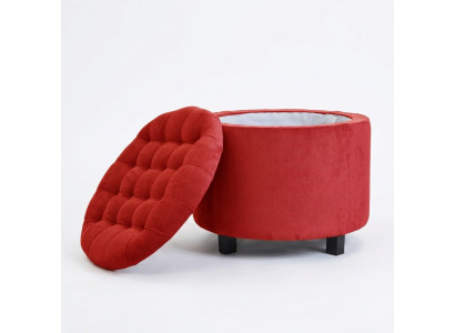 Tabouret repose-pieds ottoman pouf design Solano pour salon