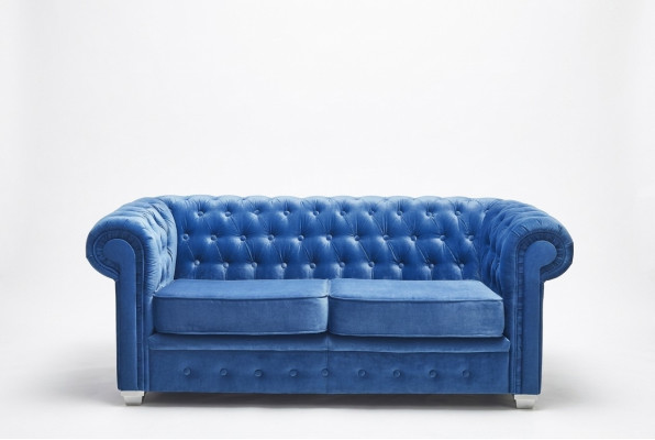 Chesterfield Design Luxus Canapé Sofa Ensemble Tapissier Cuir Textile Neuf #H3