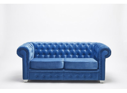 Chesterfield Design Luxus Canapé Sofa Ensemble Tapissier Cuir Textile Neuf #H3