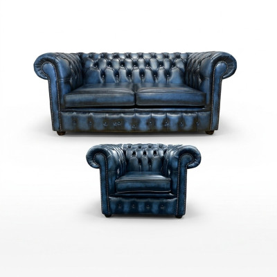 Canapé Chesterfield en cuir d'ameublement Décor textile canapé 2+1 en tissu d'ameublement