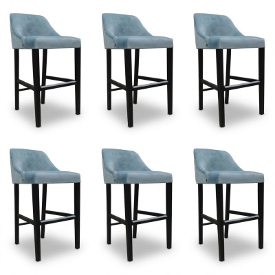 Ensemble de chaises complet 6x design tabouret de bar suite de tabouret de chaise