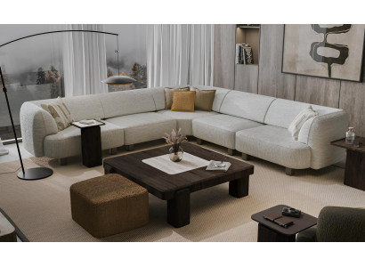 Grau L-Form Polstersofa Wohnzimmer Textilcouch Edle Ecksofas