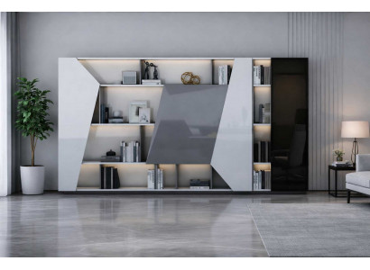 Modernes Bücherregal Wohnzimmer Holzmöbel Designer Regale
