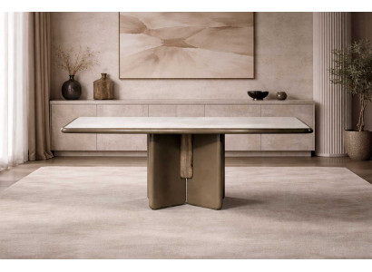 Exklusiver Weißer Esstisch Esszimmertische Designer Metallgestell