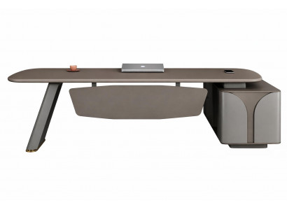 Moderner Chefschreibtisch mit luxuriösem Design und viel Stauraum