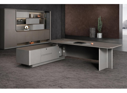 Modernes Büromöbel Set – Chefschreibtisch und Büroschrank für das Büro