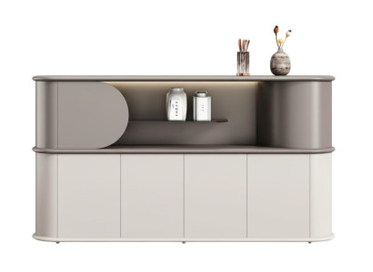Modernes Sideboard mit eleganter Beleuchtung und minimalistischer Form
