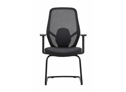 Ergonomischer Bürostuhl mit Mesh-Rückenlehne und schwarzem Gestell
