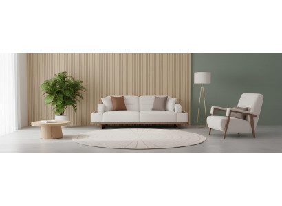 Modernes Sofa Set für Ihr Wohnzimmer 3-Sitzer Sofa und Sessel