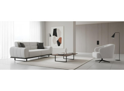 Stilvolles 3-Sitzer Sofa Set mit Sessel für zeitgemäße Einrichtung