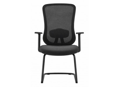 Ergonomischer Bürostuhl mit schwarzem Netzrücken und gepolstertem Sitz
