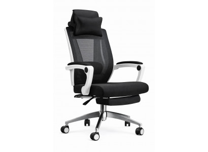 Ergonomischer Bürostuhl mit verstellbarer Kopfstütze und Armlehnen