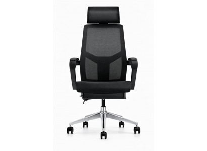 Ergonomischer Bürostuhl mit Netzrücken, Kopfstütze und Armlehnen