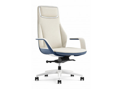 Ergonomischer Chefsessel mit hochgezogenem Rückenlehnen-Design